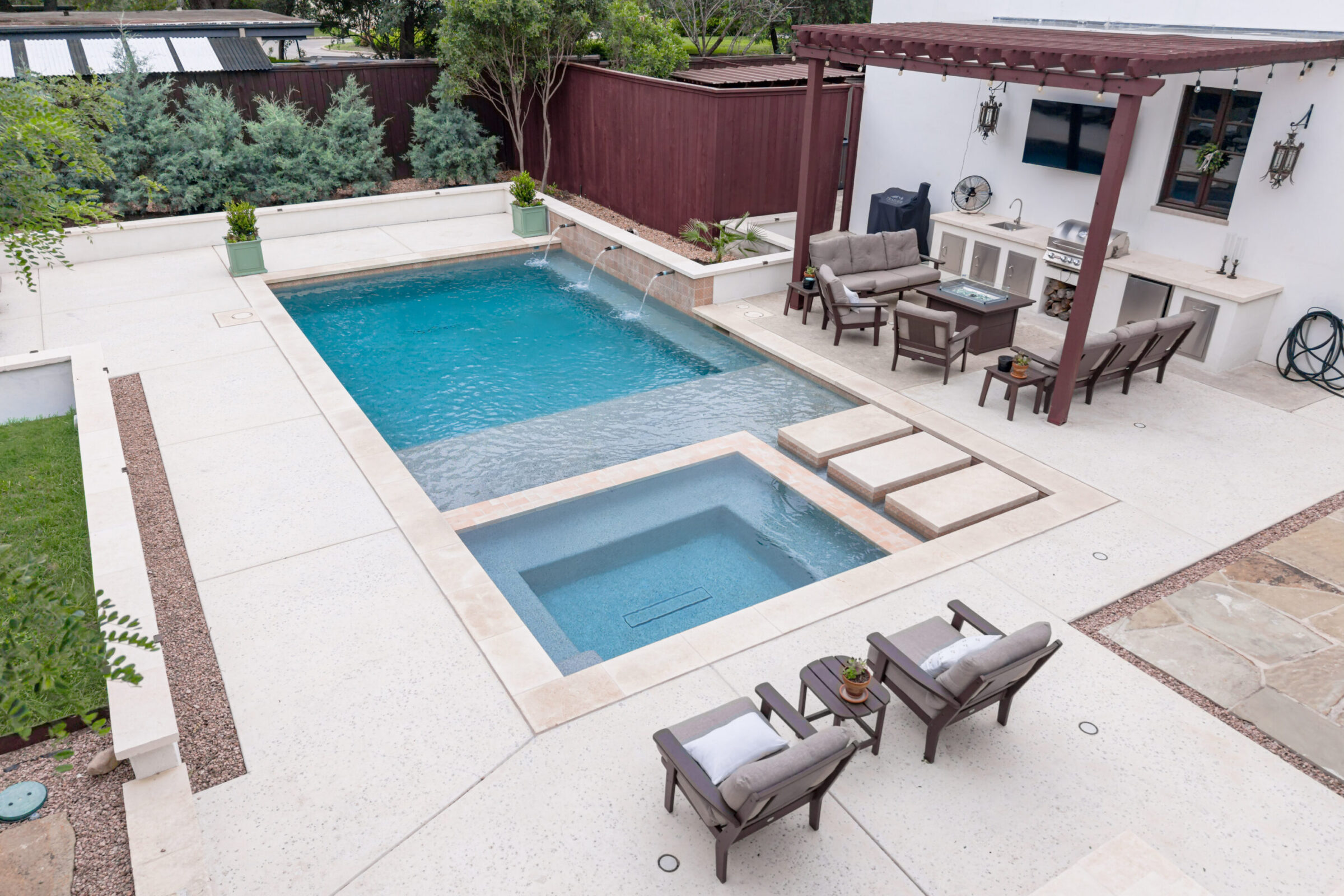 Swimming Pool in Summer