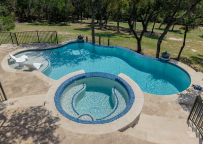 freeform infinity pool