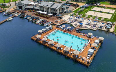 Cody Pools Team Unveils North America’s First Floating Pool of its Kind at Horseshoe Bay Resort