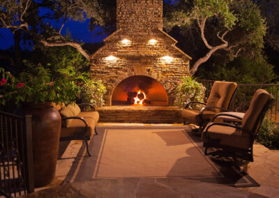 pool fire ideas - fireplace