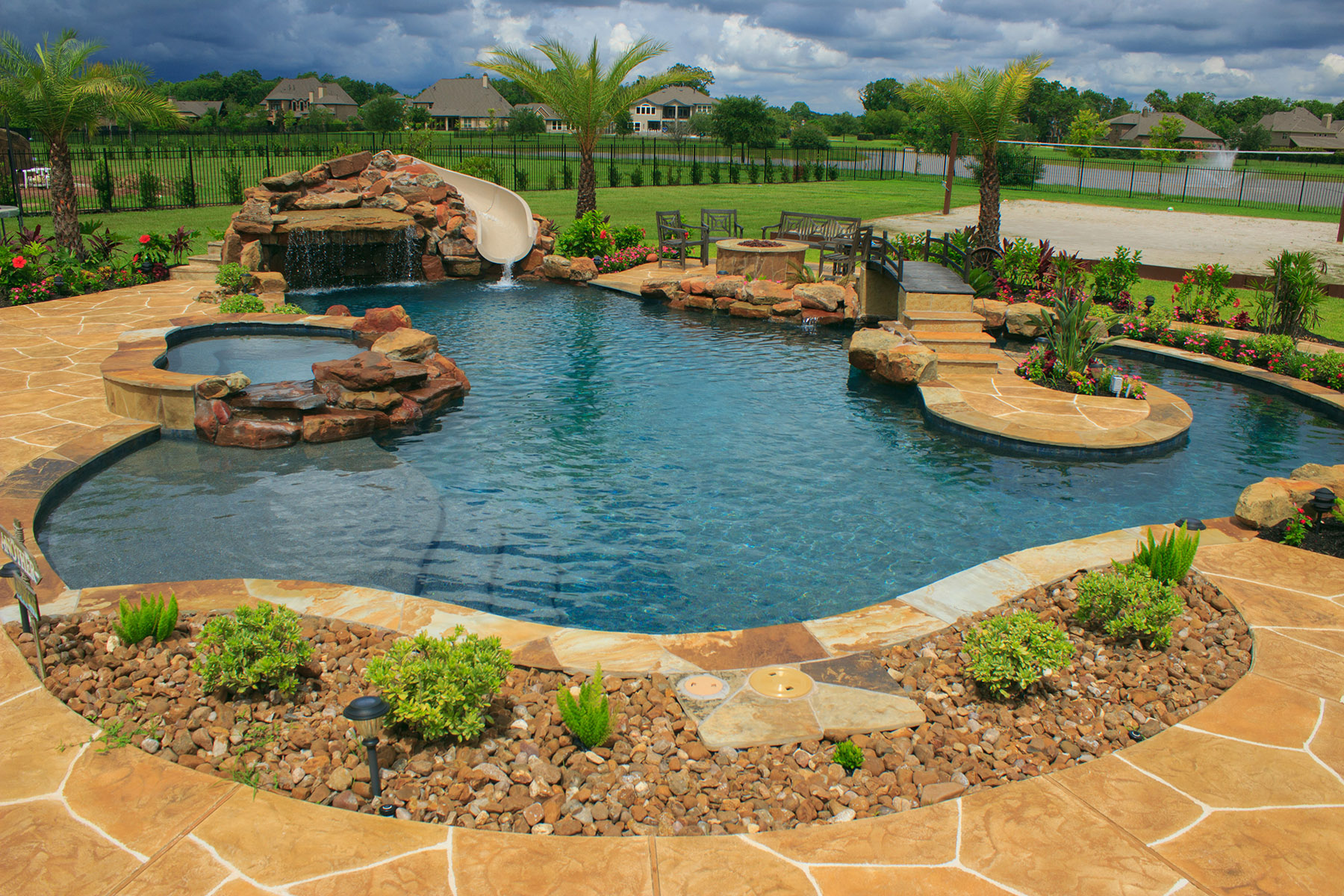 Flagstone Pool Deck Options